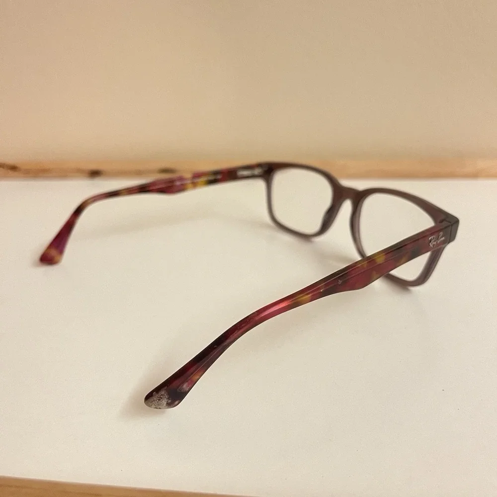 Ray-Ban RB5228-5628‎ 51-18 135 Polished Brown Square Full Rim Eyeglasses Frame